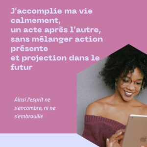 une affiche promettant l'instant et ces bienfaits