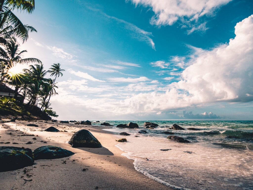 un paysage paradisiac que la visualisation permet de entrer